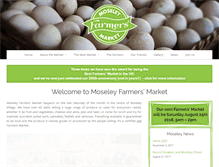 Tablet Screenshot of moseleyfarmersmarket.org.uk